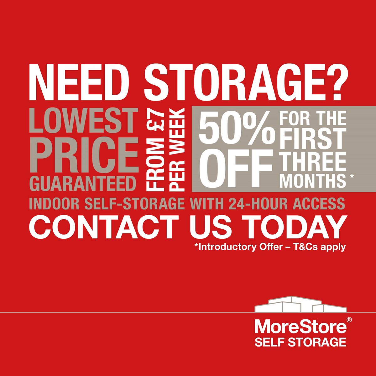 Having a summer clear out? Moving offices? Whatever your situation and storage needs, we’re here to help! Take advantage of our introductory offer: morestore.storeganise.com/sites/morestor… 

#Stamford #Bourne #Lincolnshire #DeepingStJames #Deeping #Bourne #MarketDeeping #Thurlby #SmallBusiness