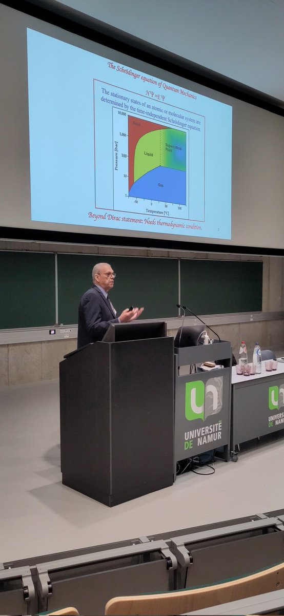 ...followed by our first keynote by prof. S. Canuto on spectroscopy in different environment.