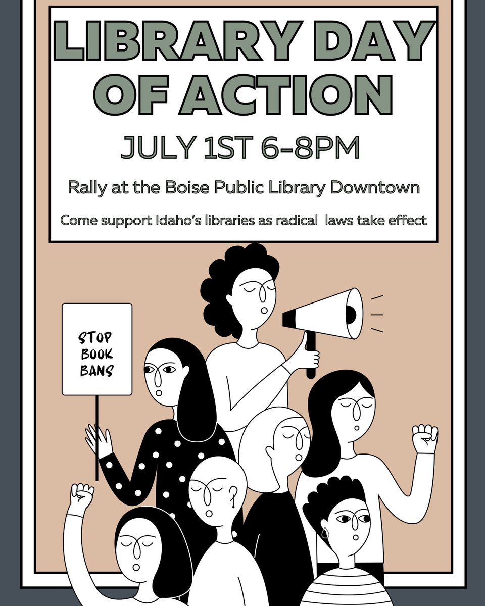 AdaDemocrats's tweet image. Join us for our Library Day of Action tomorrow!
Downtown Library at 6:00 PM
buff.ly/4eJIV84 
Or at 4:00 PM at Cole&amp;amp;Ustick
buff.ly/3L6PYKm 
Hillcrest
buff.ly/4boCWCP 
Cherry Lane, Meridian
buff.ly/3zzH2uo 
Stand up for your local Library!