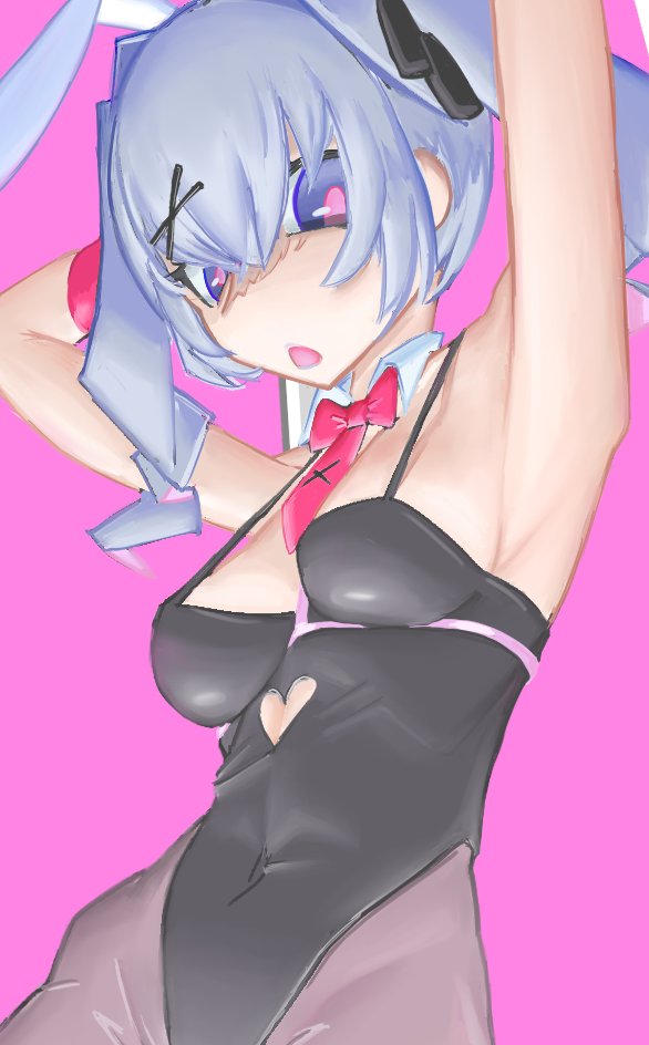 TFToodie's tweet photo. drew rabbit hole miku in clip studio😎 https://t.co/mq5fmNQzvT