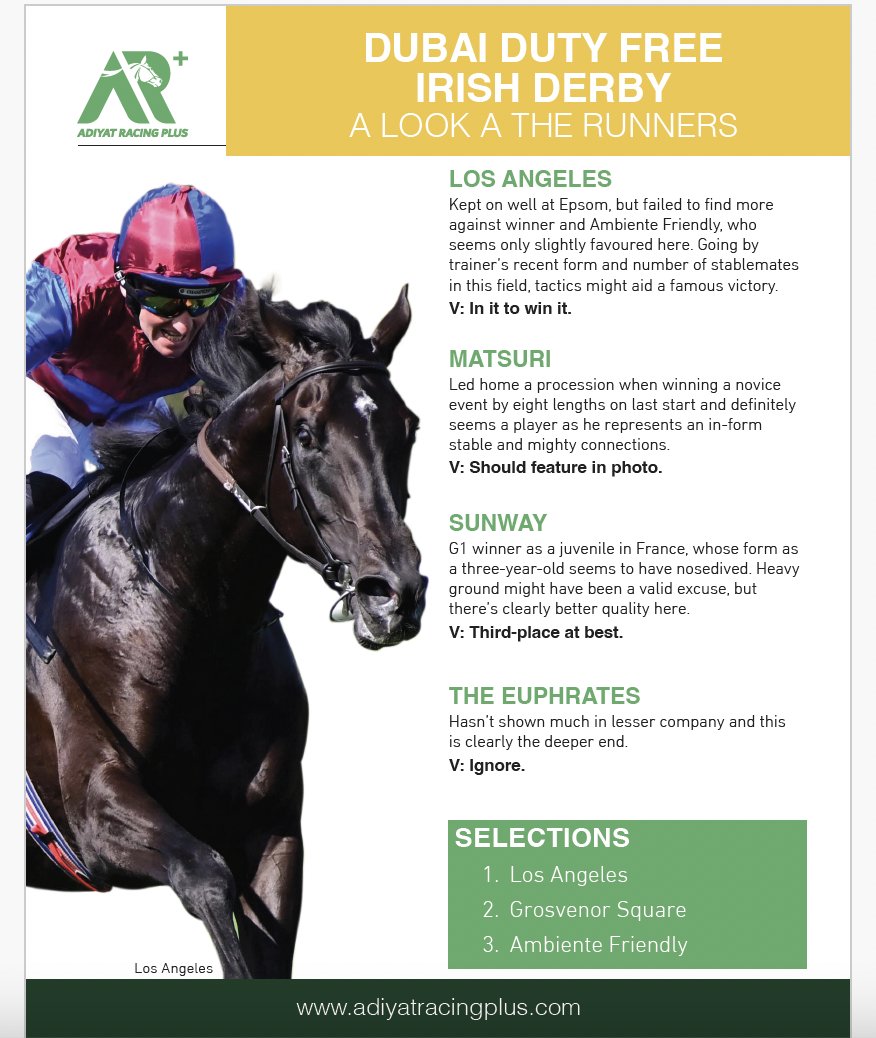 dramirof's tweet photo. Almost there managed to name the 1st and 3rd for the 2024 Irish Derby @curraghrace @HRIRacing @aobrienfansite https://t.co/95tGw0t7cw