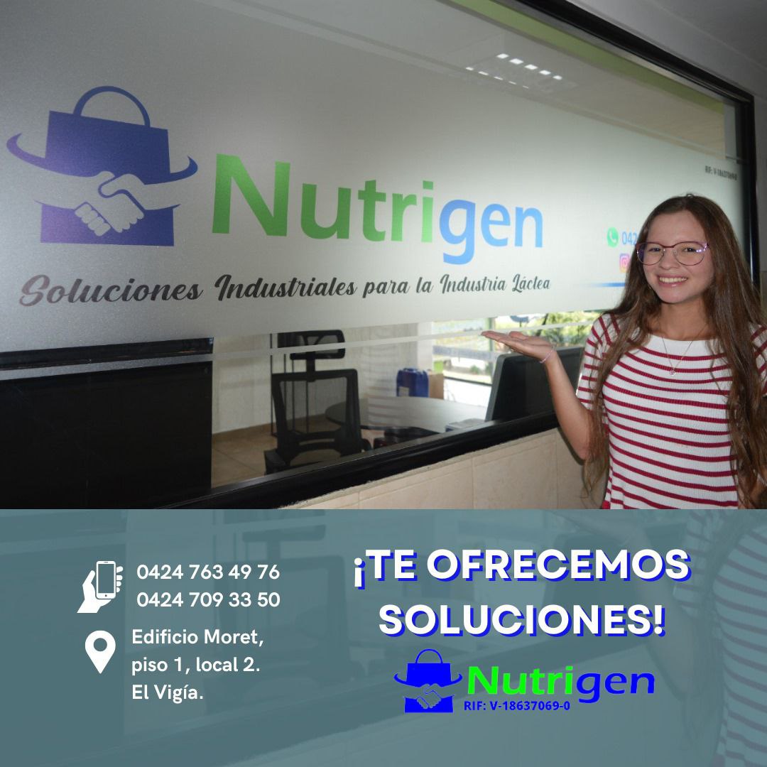 holiouy's tweet photo. 🥛🌱 ¡Potencia la fabricación de productos lácteos con Nutrigen!

 Somos tu mejor opción en insumos y cultivos.

¡Contáctanos ahora!

📲04247634976
📲04247093350

📌Av. Bolívar. Edif. Moret, piso 1 - local 2.

 #Nutrigen #ProductosLácteos #Insumos #Cultivos https://t.co/0wwZHVpYSc
