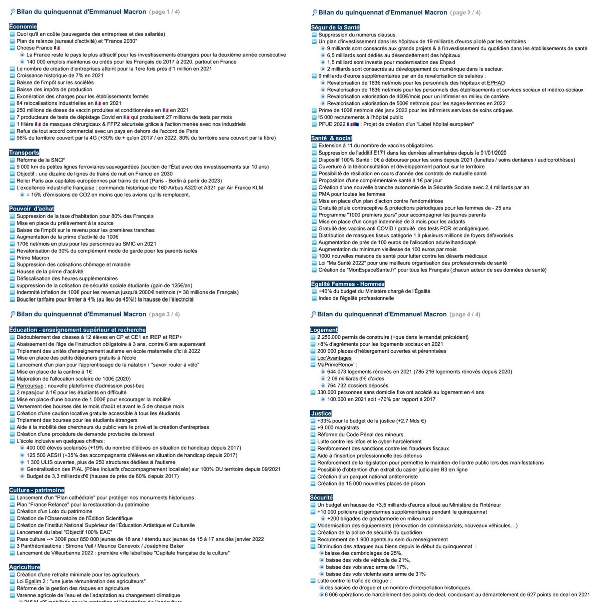 J’ai juste une petite question : à toutes celles et ceux qui sont dans la détestation du Président, quelle est la mesure qui puisse expliquer une telle hostilité à son encontre ? 🤔
