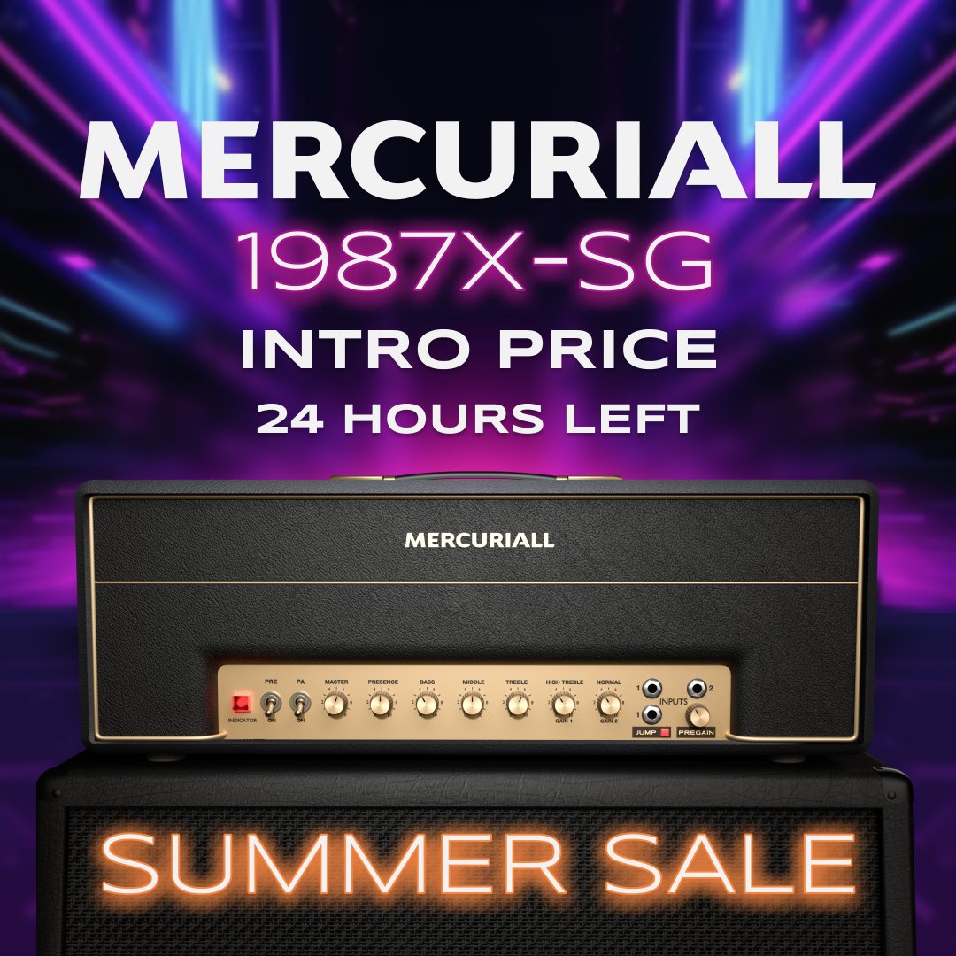 There are just over 24 hours left until the end of the Intro price for 1987X-SG!

To try to make up for this, we are pleased to announce the Summer Sale! Until the end of July, discounts up to 40% apply to all our products, except for the 1987X-SG!