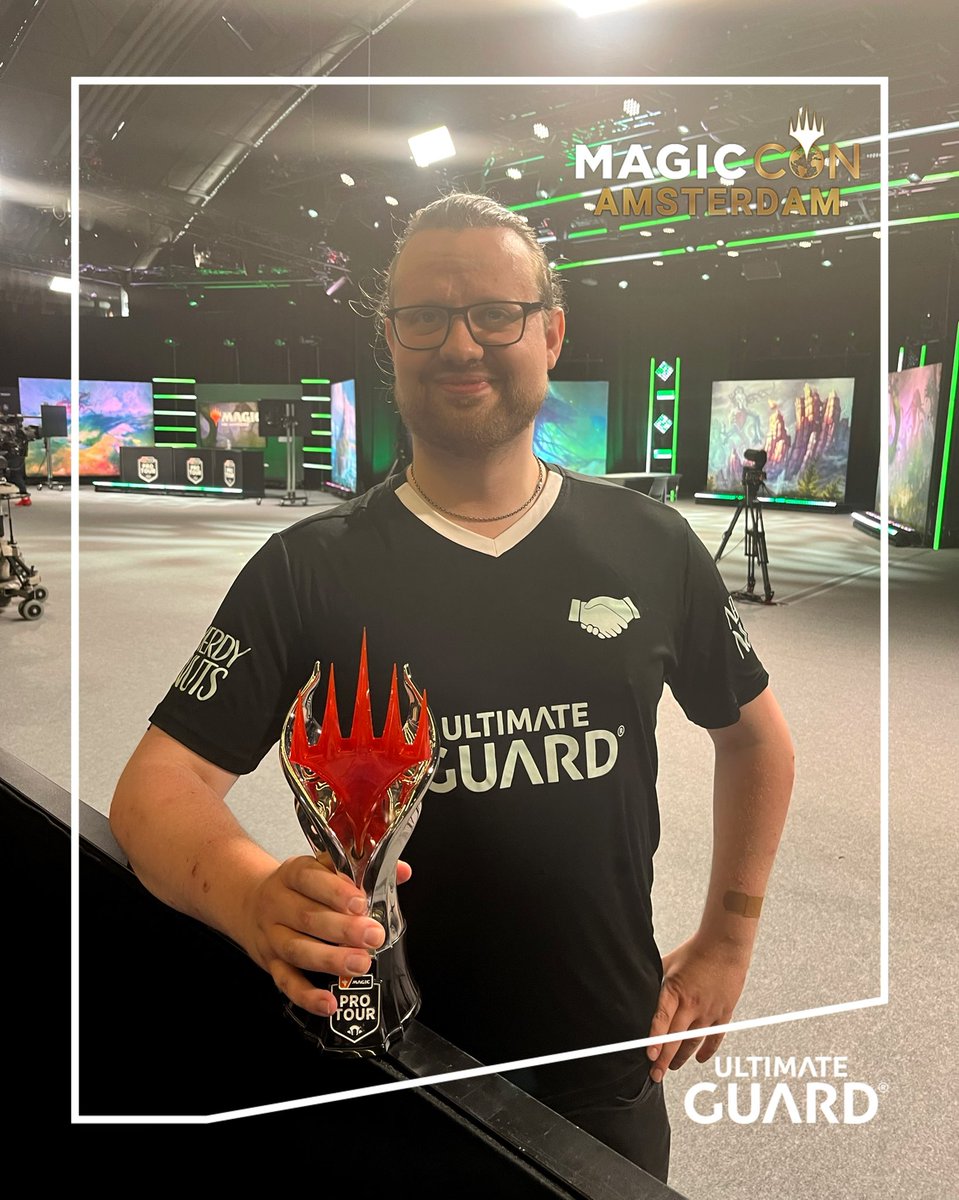 UltimateGuard's tweet image. …And he keeps on winning. 
Not only that today is his birthday but he also is the #PTMH3 champion at #MCAmsterdam. Congratulations 🎉 

#TeamHandshakeUltimateGuard
#TeamUG