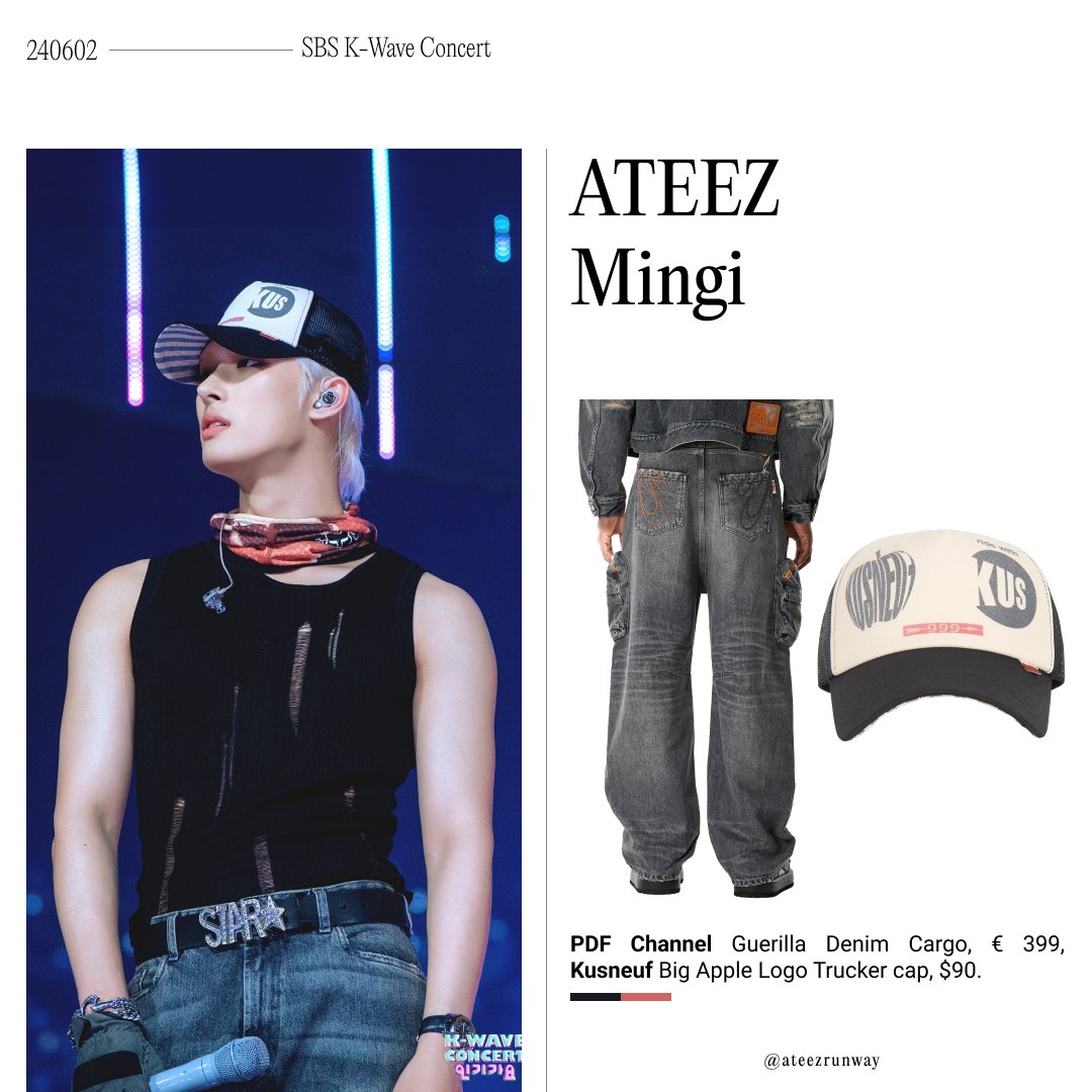 ateezrunway's tweet photo. 240602 @ATEEZofficial Mingi at K-Wave Concert Inkigayo.

#MINGI wears PDF CHANNEL and @kusneuf.

https://t.co/9QqH9jgsrS
https://t.co/ryeZFecve4

#ATEEZ #에이티즈 #MINGI #민기 #MingiFashion #MingiStyle #MingiCloset #MingiOutfit #ATEEZFashion #ATEEZStyle #pdfchannel #kusneuf https://t.co/javljr7t3y