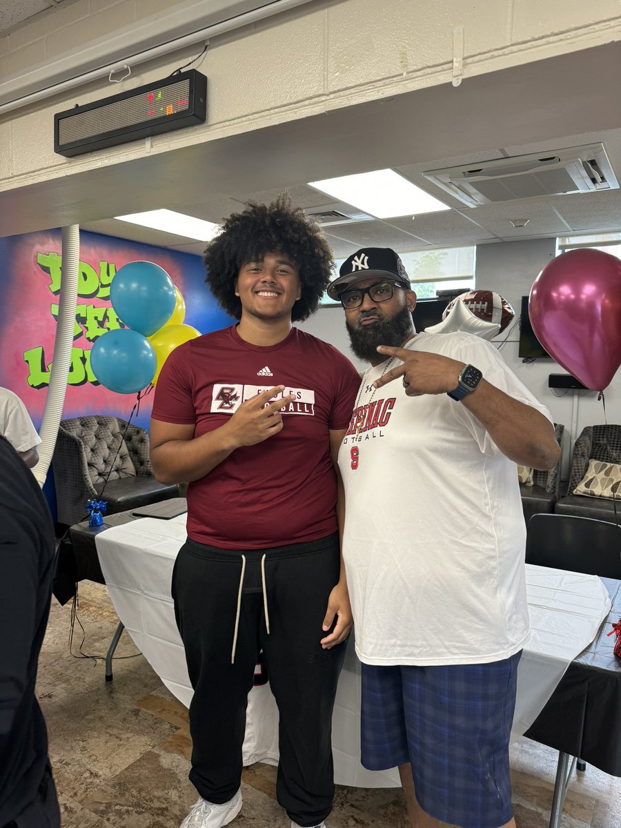 Congratulations to my lil bro, Boston College got a great linemen, but even a better person. The Road Warriors all everything Stepinac right side.