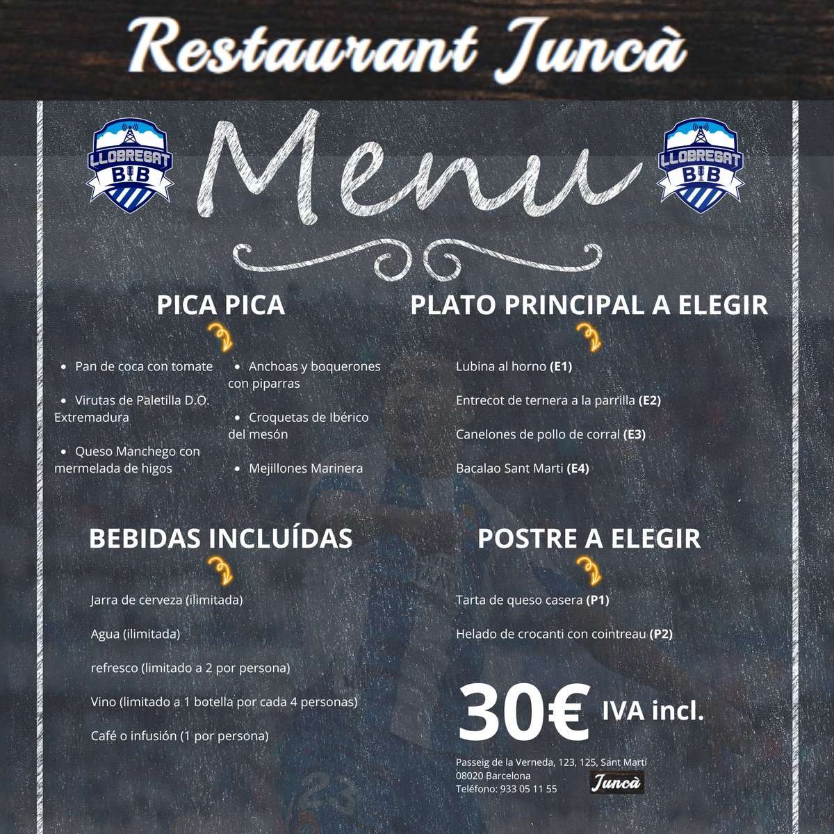 🚨CENA DE LOS BIBs🚨

19 de julio a las 21 horas

🔯Todo explicado en estas dos imágenes
💰Pago por adelantado para reservar
👨‍🏫Seguir las instrucciones para una correcta reserva

⭐️Os vemos a todos en la cena de los #llobrelovers

#rcde #rcdefem