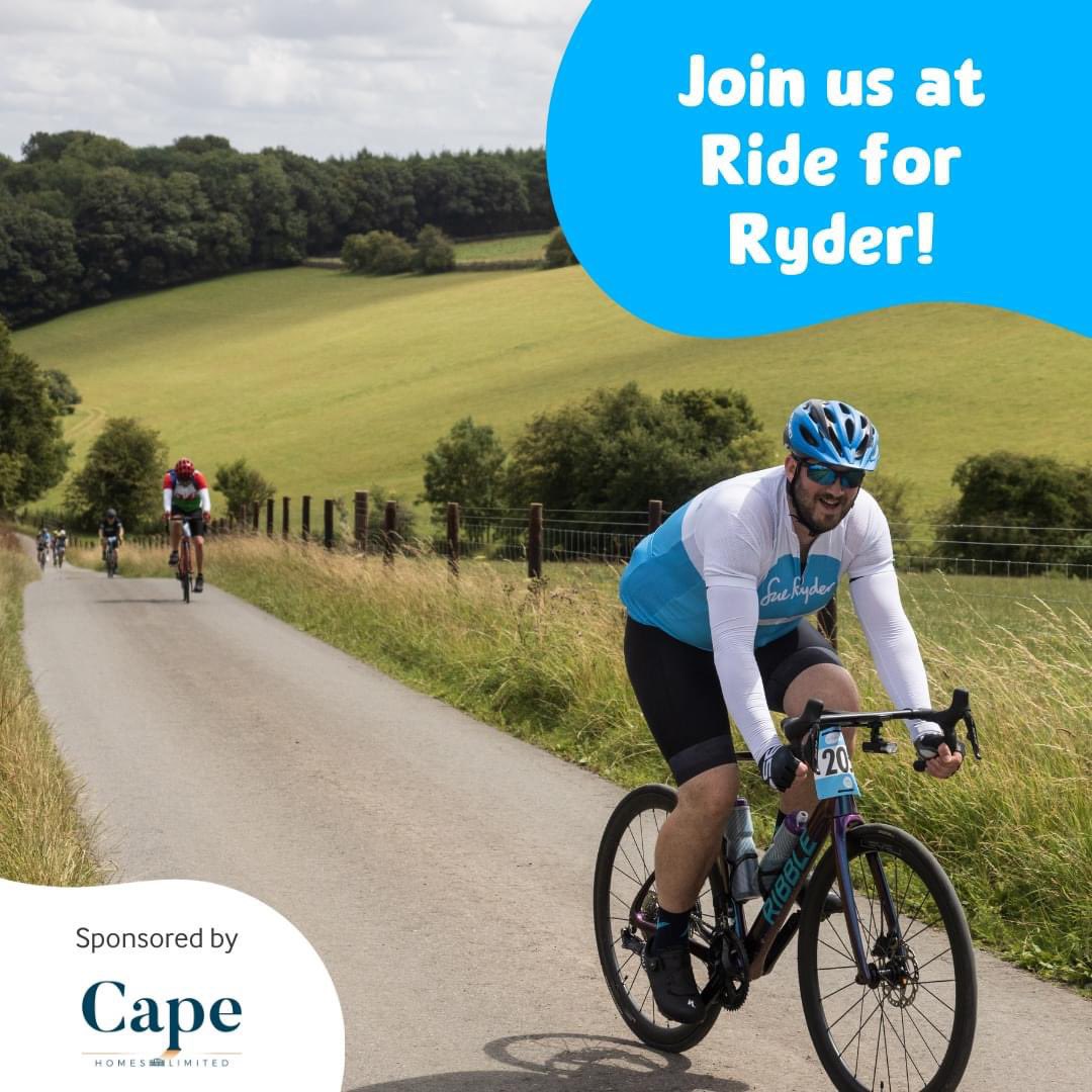 Online entry closes midnight tonight, join us for our 36th Ride for Ryder 💙🚴🚴‍♂️🚴‍♀️
sueryder.org/rideforryder