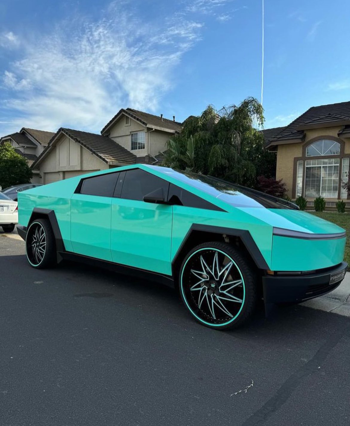 ☆美品☆2020 Tiffany BLUE COLOR CUSTOM Gloss Rainbow Tiffany Blue Car Wrap | Metallic Rainbow