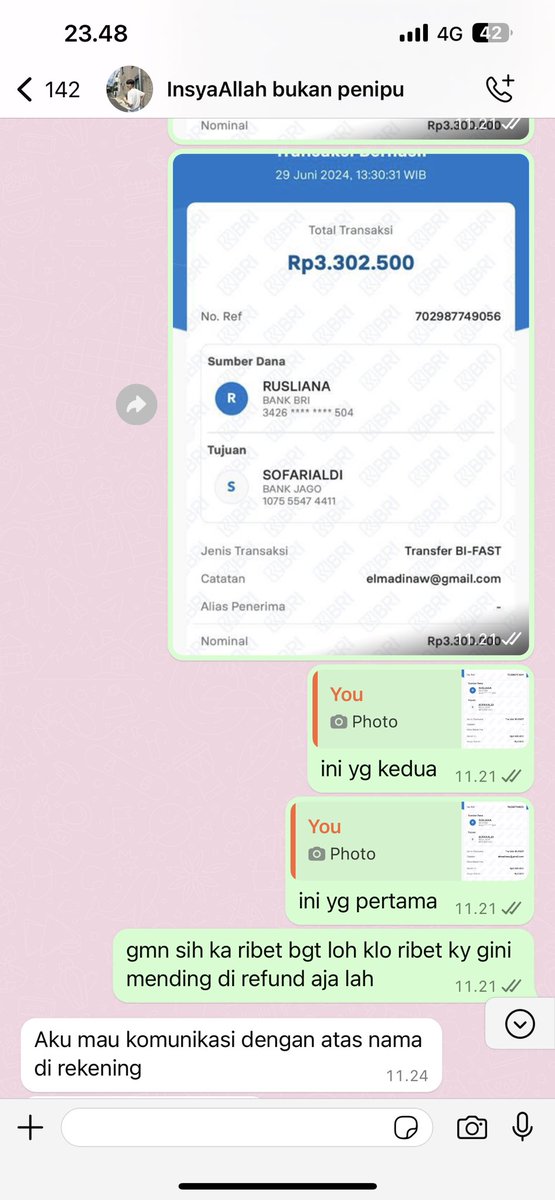 user19187654321's tweet photo. @swiftiestka, nipu dgn nominal 6,6 juta, hati hati aja klo dia blg mau jual tiket bruno mars, tolong dong guys yg bisa bantu ini gmn ya 🥹 https://t.co/QIBE1pxYza