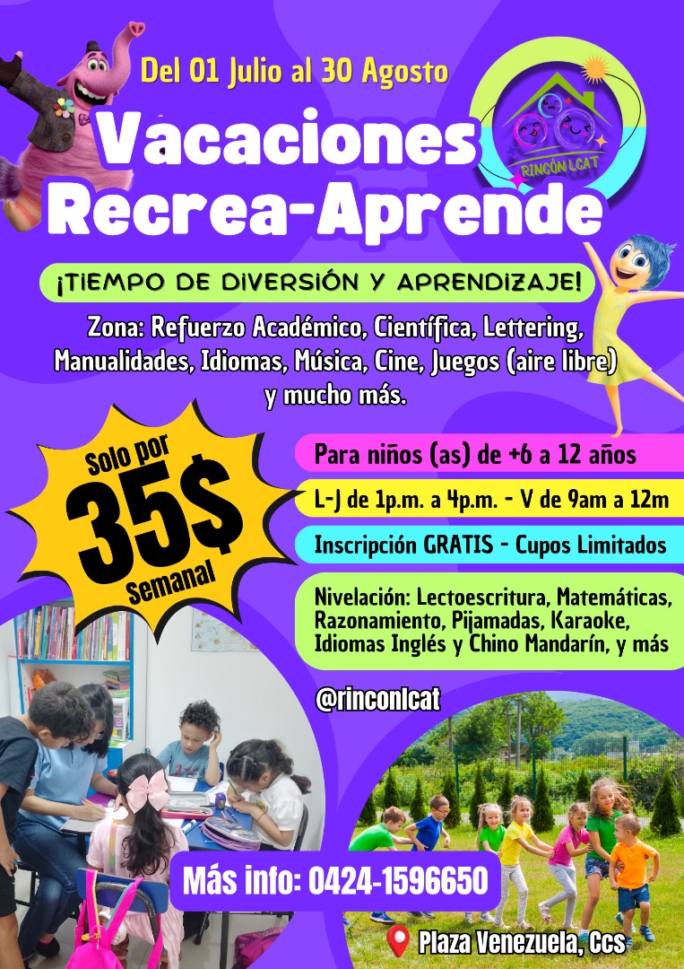 lcat_el's tweet photo. ¿Buscas un lugar donde tus hijos se diviertan y aprendan al mismo tiempo? ¡No busques más!

Rincón LCAT  te ofrece una experiencia única donde la diversión y el aprendizaje van de la mano, una combinación perfecta para tu peque 🌞

Te esperamos @rinconlcat https://t.co/OLbs9E4bGC
