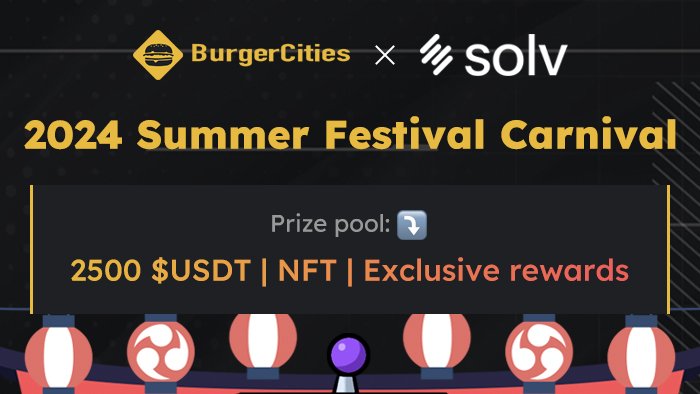 New airdrop: BurgerCities (USDT)
Total Reward: $2,500 USDT, NFT &amp; more
Rate: ⭐️⭐️⭐️⭐️
Winners: For Everyone
Distribution: 9th July

Airdrop Link: app.galxe.com/quest/BurgerSw…

#Airdrop #Airdrops #Airdropinspector #BurgerCities #USDT #NFT #GalxeAirdrop #GalxeGiveaway #NewAirdrop