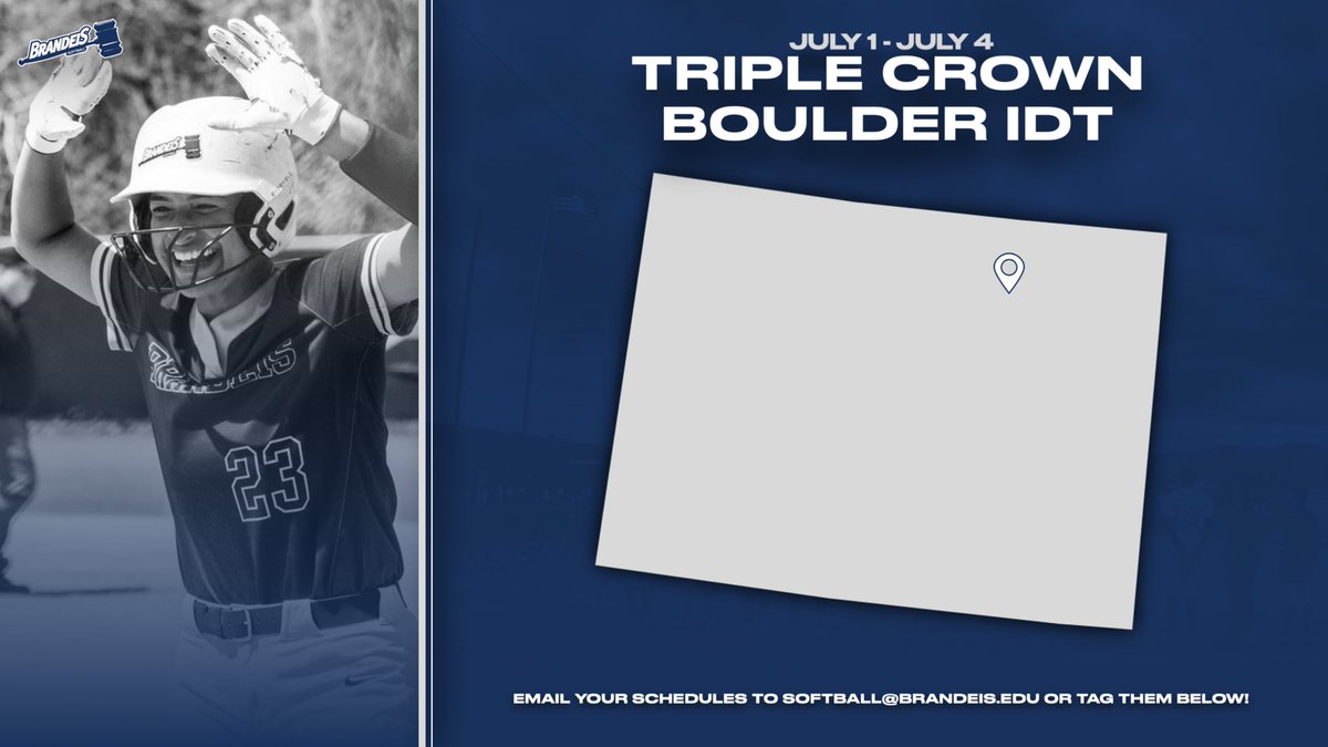 Next up on the recruiting trail Triple Crown and Boulder IDT in Colorado 📍 🏞️

Email your schedules to brandeis@softball.edu or tag them ⬇️