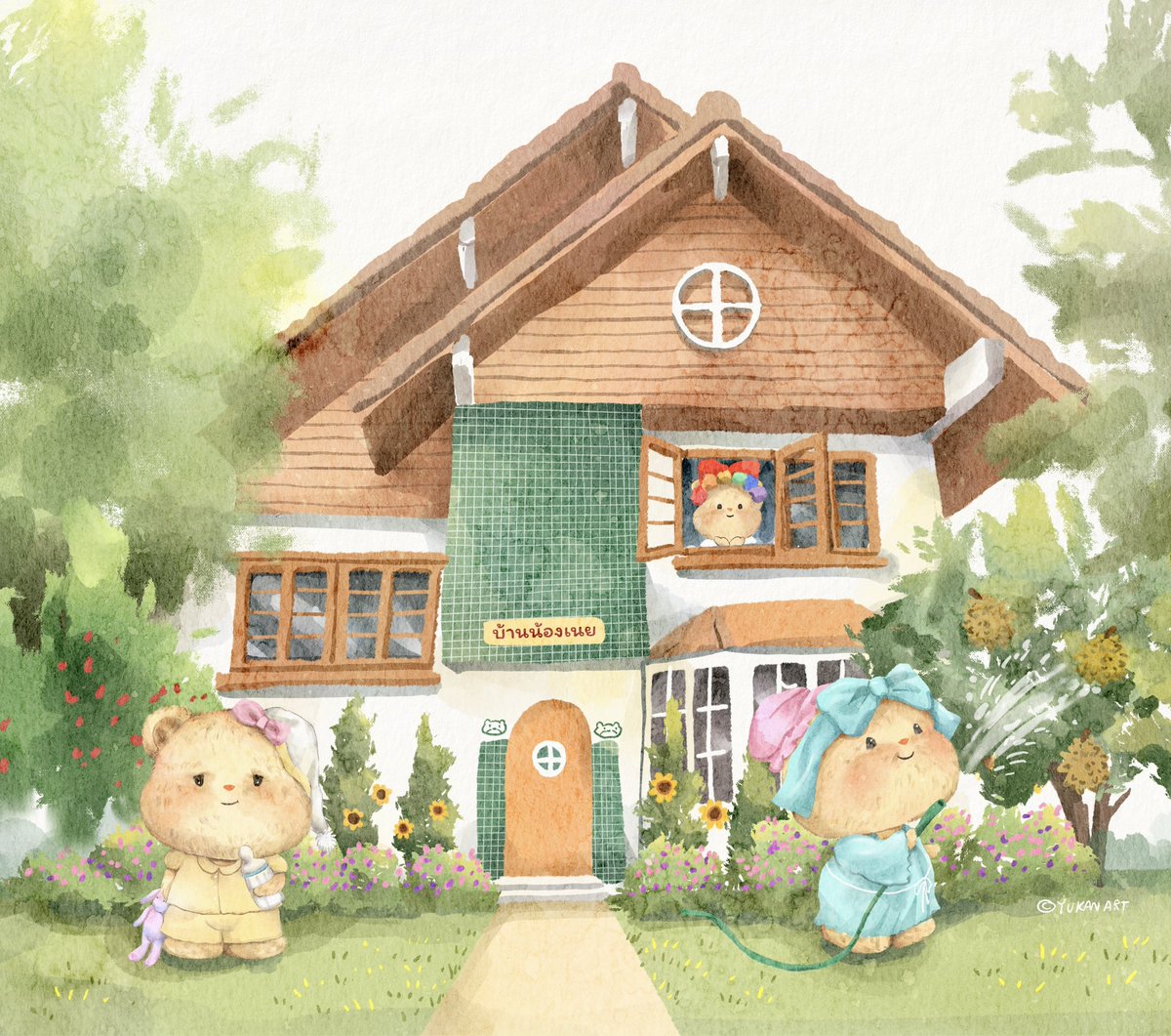 ฮีลใจวันนี้ด้วยการวาดบ้านน้องเนย 🏡🧸🤏🏻🤎
รักนะ เด็กพุงเต่ง!
#Butterbear #ด้อมน้องเนย
