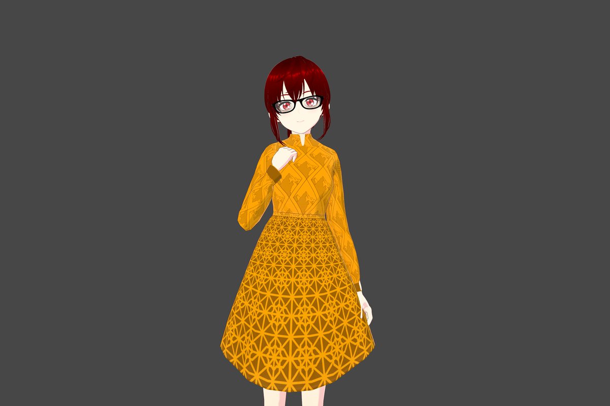 KokiNajma's tweet photo. Another #vroid #dress

Link to the #texture: https://t.co/3fTUIGP4ka

#Vtuber #VTuberUprising #outfitoftheday #VRoidStudio #ENVtuber #VTuberEN #floral #ENVtubers #VTuberAssets #clothing #fashion #clothes #assets #Vtuber素材 #outfit #yellow #art #artwork #Flowers #design #gold https://t.co/4vpnyluFHU