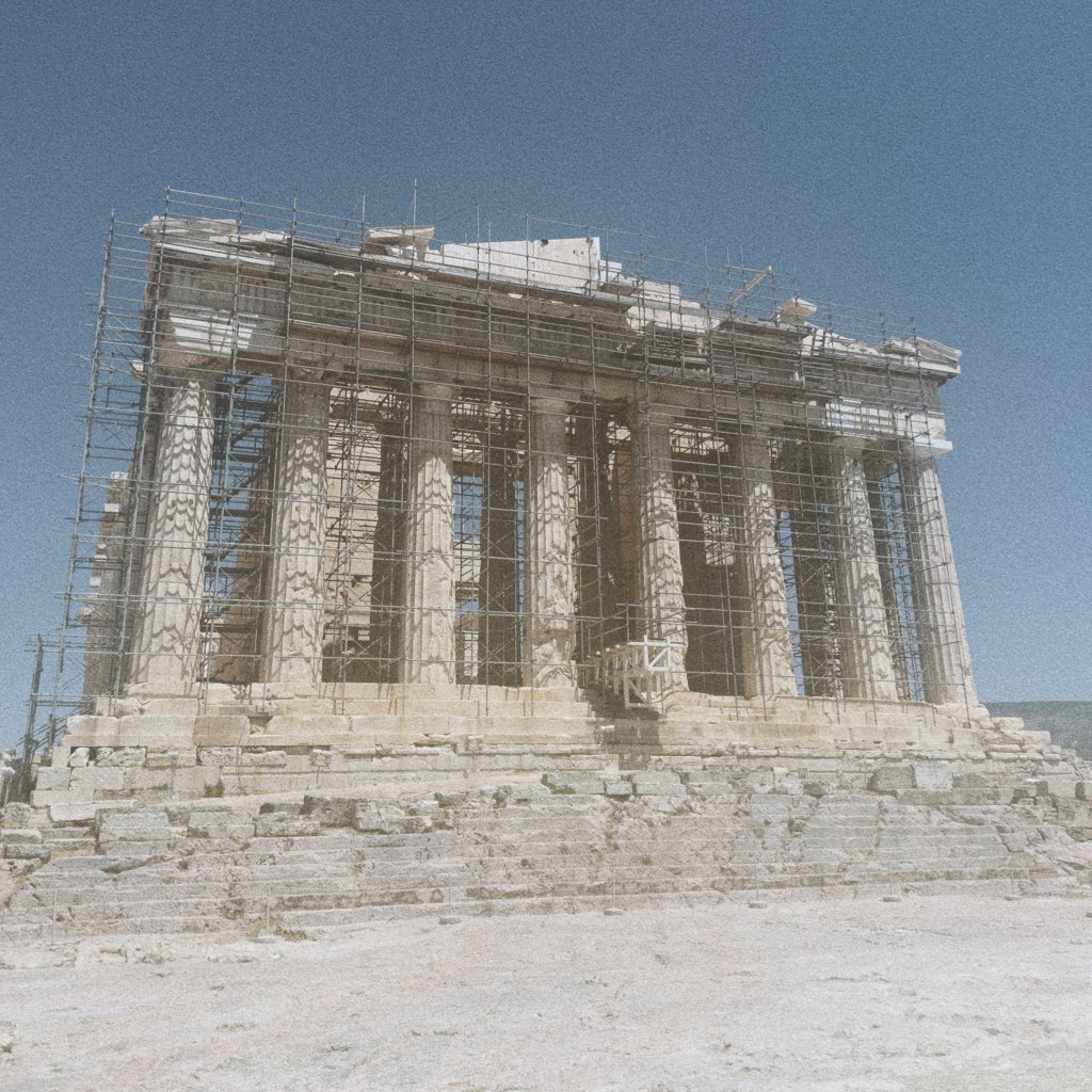 Visited the Cradle of Democracy this morning… which is under reconstruction.