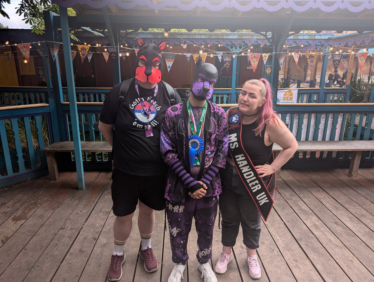 This pup won best in show at #prideunbound! Hosted by the lovely <a href="/PupMommyVader/">Mommy Vader</a> and <a href="/PupXtra/">PupXtra</a>. Thank you so much <a href="/PrideUnboundLDN/">Pride Unbound London</a>