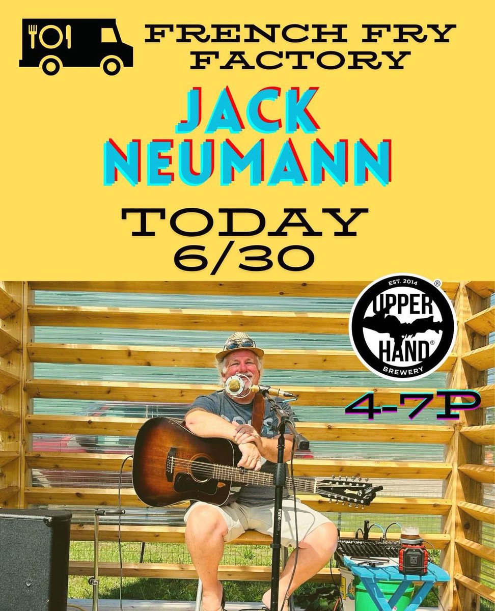Food and tunes tonight from 4-7 PM! 

Try The French Fry Factory while enjoying music by Jack Neumann.

Come by for a great evening of beer, food, and live music!