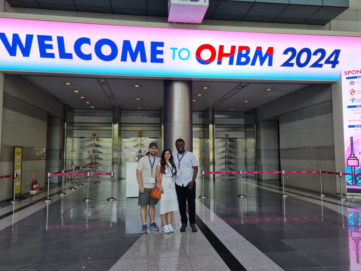grk2350's tweet photo. We are excited to share that members of GRK2350 presented their work at the conference organized by the society of the Organization for Human Brain Mapping , in Seoul, South Korea! #Neuroscience #OHBM https://t.co/OlwznOG6Ht