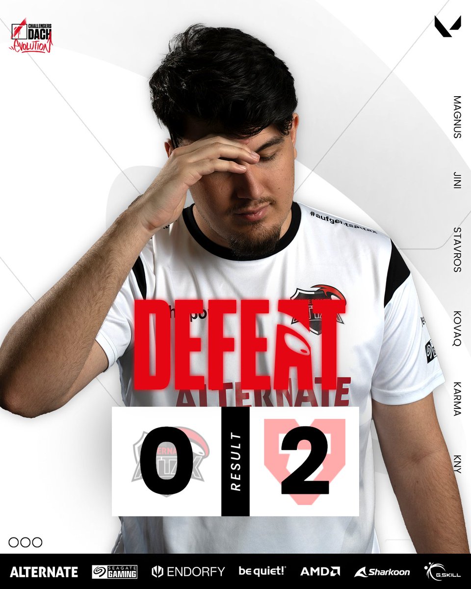 ATNattax's tweet image. Wir beenden die reguläre Saison auf dem fünften Platz und treffen somit in den @valleague_dach Playoffs auf @DIVIZONgg! GGWP @mousesports 🤝

#ChallengersDACH | #aufgehtsattax