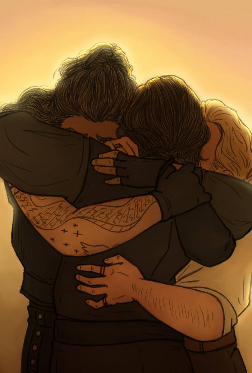 Exclusivity is up for <a href="/steddyhandszine/">Even Keel: A Steddyhands Zine</a>! Here's the piece I did for it - a nice soft group hug - cause I think they all really need one
#ofmd #steddyhands