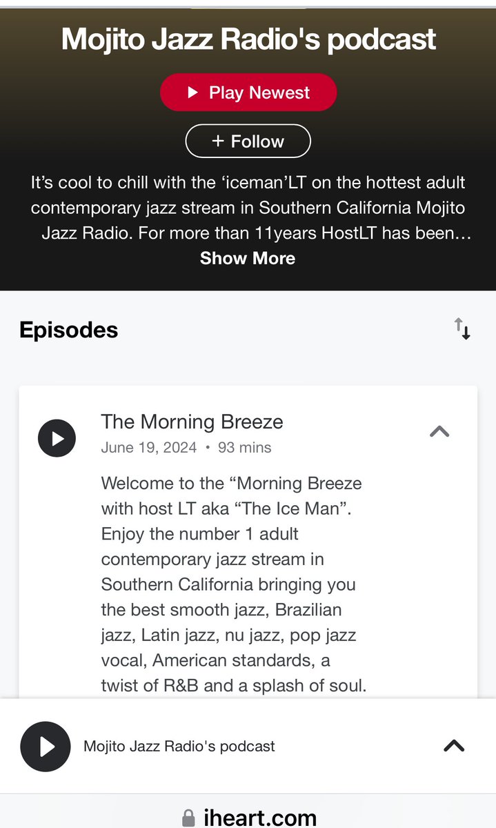 Thank you my beautiful Mojito jazz radio fan’s around the world.  Iceman is ready to rock iheart radio , Apple Music and Amazon Music.