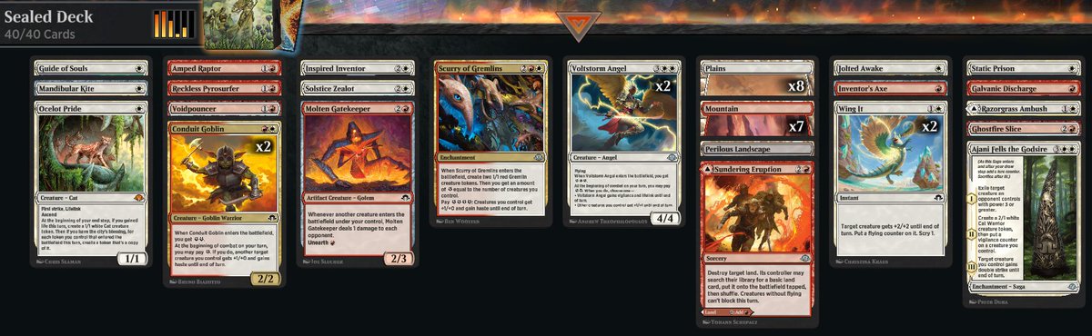 daniel_multer's tweet image. Won two MH3 boxes in the Arena Direct event (1st attempt and 8th attempt)
Overall stats from the event: 68.4% winrate (26-12); 8 entries; 2 boxes; -33k gems
@mtghorde