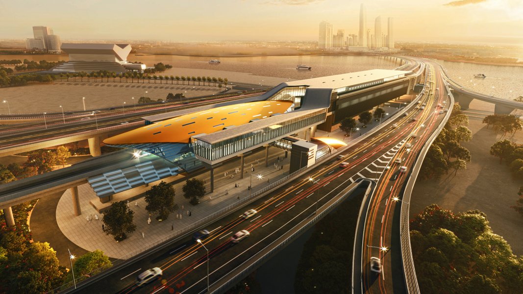 DXBMediaOffice's tweet photo. The Executive Council of Dubai approved a plan for developing areas around Metro stations with the aim of enriching economic opportunities and increasing the share of public transport to 45% and reducing carbon emissions to 16 tonnes per capita. 

The scope of the Metro station area development plan will expand from 64 stations currently operating over 84 square kilometres to 96 stations over 140 square kilometres by 2030. It aims to cover 140 stations over 228 square kilometres by 2040.