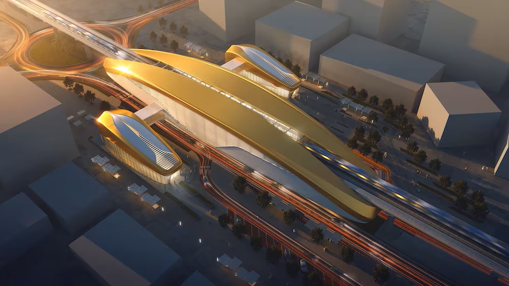 DXBMediaOffice's tweet photo. The Executive Council of Dubai approved a plan for developing areas around Metro stations with the aim of enriching economic opportunities and increasing the share of public transport to 45% and reducing carbon emissions to 16 tonnes per capita. 

The scope of the Metro station area development plan will expand from 64 stations currently operating over 84 square kilometres to 96 stations over 140 square kilometres by 2030. It aims to cover 140 stations over 228 square kilometres by 2040.