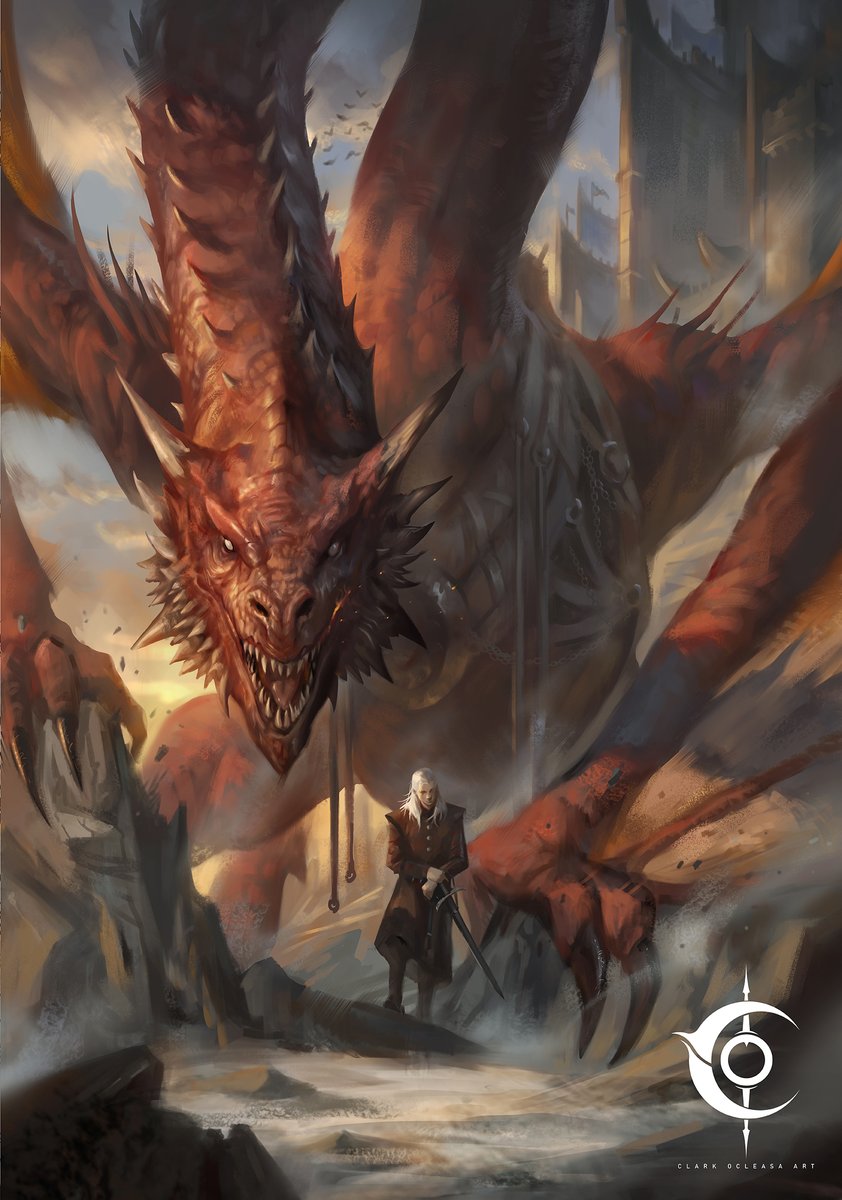 davishek23's tweet photo. @HOTDNewsHBO My Favorite dragons are Mad Prince Daemon Targaryen and Caraxes The Blood Worm. https://t.co/D9x7AerJth