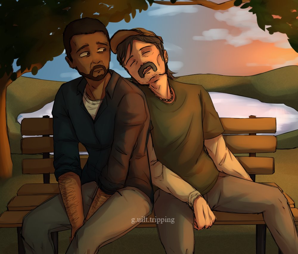 frostgnaw__'s tweet photo. happy pride month from kenny and lee twdg 💞 https://t.co/aBFXeDoYbl