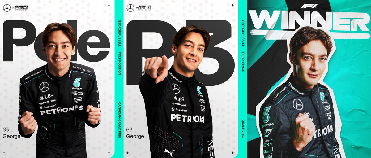 Que momento vive os fãs de George Russell desde o Canadá! Hoje foi pra fechar com chave de ouro, que venham mais bons resultados. 💙