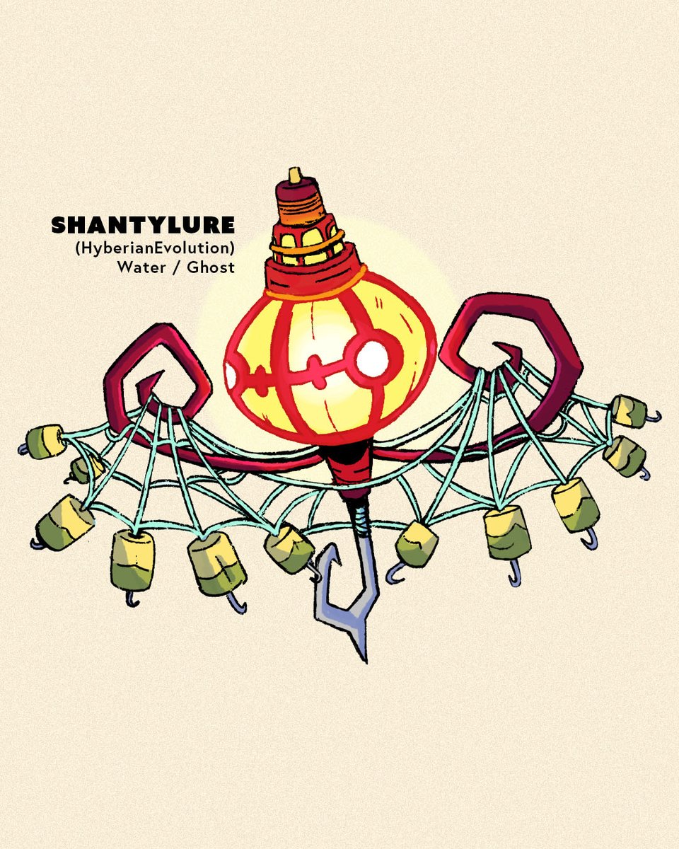 Shantylure - a regional evo of Chandelure &amp; my entry for <a href="/PragMagiks/">Brandon 🍉</a> #rejunealmagik competition 💧👻