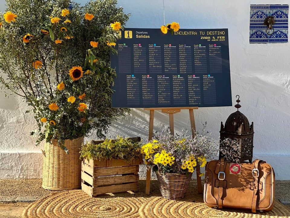 dehesabolanos's tweet photo. ¿Preparando las vacaciones? 😎 Encuentra tu destino 🛫 Z&amp;F💛🖤 #dehesabolaños #seatingplan #holidays #decowedding #bodasunicas #bodasconestilo #verano2024 #bodascadiz #bodas2024 #sanfernando #jerez #cadiz https://t.co/315OHHHqD3