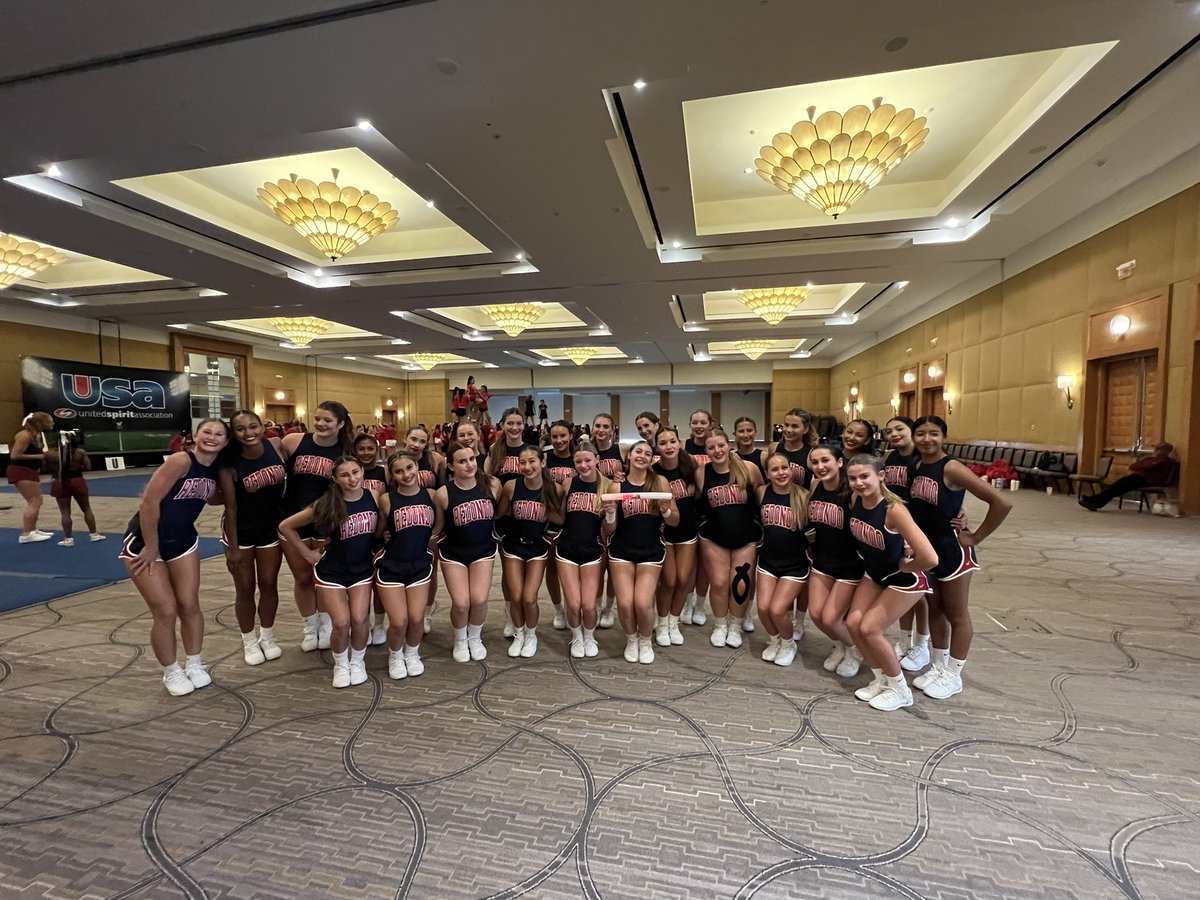 RedondoCheer (@redondocheer) on Twitter photo 🤩USA SHOWTIME CAMP🤩
🥇1st Place Varsity FNL Routine
🌪️ Hardest Working Team Award
🇺🇸 6 All Americans
🫶 8 Pin It Forward
💙Superior for Fight Song 
💙Superior for Game Day
🌟GOLDEN Memories for a
Lifetime
<a href="/VarsitySpirit/">Varsity Spirit</a> <a href="/USACamps/">United Spirit Assoc.</a> <a href="/VarsityFashions/">Varsity Spirit Fashion</a>  <a href="/RUHSAthletics/">Redondo Athletics</a> <a href="/RUHSASB/">Redondo HS ASB</a> 🤩USA SHOWTIME CAMP🤩
🥇1st Place Varsity FNL Routine
🌪️ Hardest Working Team Award
🇺🇸 6 All Americans
🫶 8 Pin It Forward
💙Superior for Fight Song 
💙Superior for Game Day
🌟GOLDEN Memories for a
Lifetime
<a href="/VarsitySpirit/">Varsity Spirit</a> <a href="/USACamps/">United Spirit Assoc.</a> <a href="/VarsityFashions/">Varsity Spirit Fashion</a>  <a href="/RUHSAthletics/">Redondo Athletics</a> <a href="/RUHSASB/">Redondo HS ASB</a>