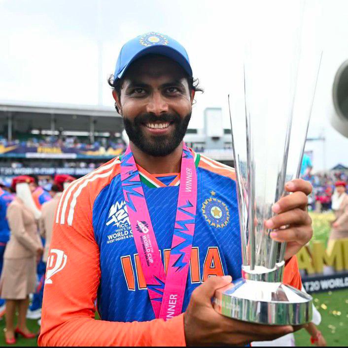 .<a href="/imjadeja/">Ravindrasinh jadeja</a>, your transformation from an emerging talent in the latter stages of my career to an all-format veteran has been remarkable. 
Whether it's your lightning-fast fielding, game-changing spells, or crucial knocks, you've dazzled us all. Congratulations on an incredible