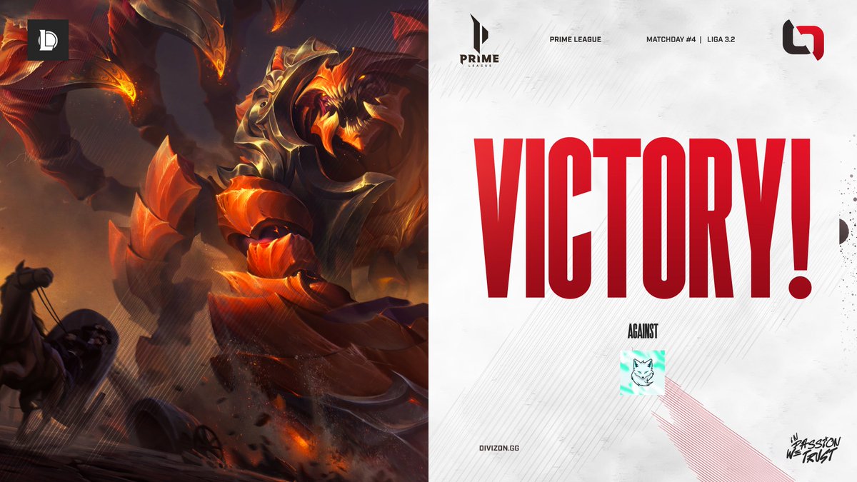 Durch den Sieg stehen wir nun mit einem 6-2 vorerst an der Tabellenspitze in Division 3.2! 💥

Aktuell sieht es gut aus was die Playoffs betrifft, ggwp <a href="/FoxnyrEsports/">Foxnyr</a> 👏

#LETSGODIV | #TKPRM