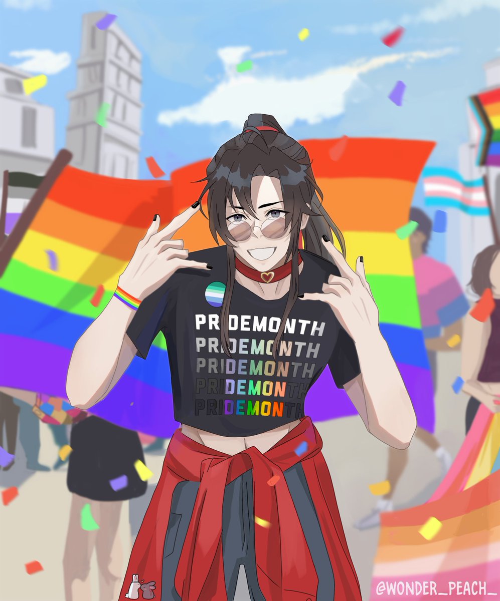 wonder_peach_'s tweet image. HAPPY PRIDE! 🌈✨

(He's the priDEMONth)

#魔道祖师 #mdzs #WeiYing #WangXian #GrandmasterOfDemonicCultivation #Pride2024 #fanart