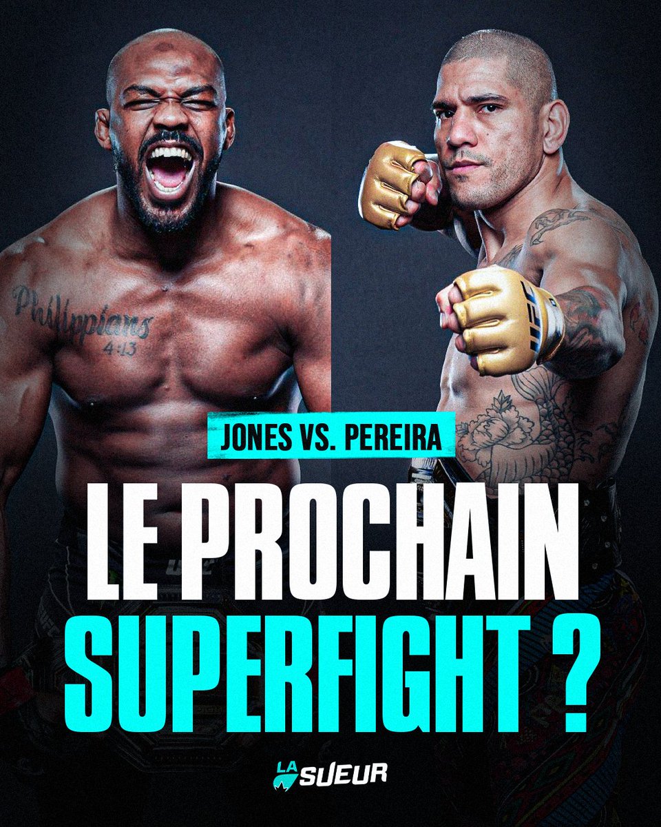 LaSueur_off's tweet photo. JONES VS. PEREIRA : LE PROCHAIN SUPERFIGHT À L’UFC ? 👀

Vous en pensez quoi ? 🤔