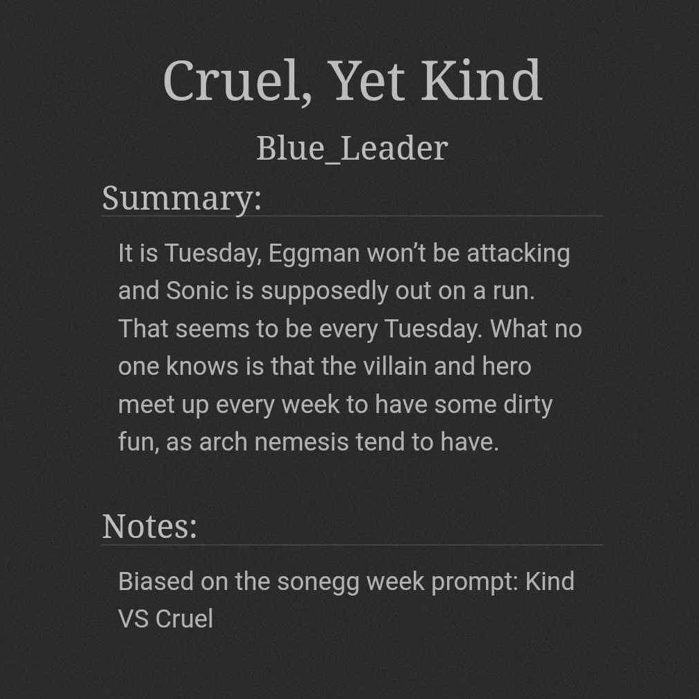 Posting one of the fics based on #soneggweeknsfw prompt list! Of course with the author's permission ✨
Thank you so much for your time and effort🌷

archiveofourown.org/works/56887264