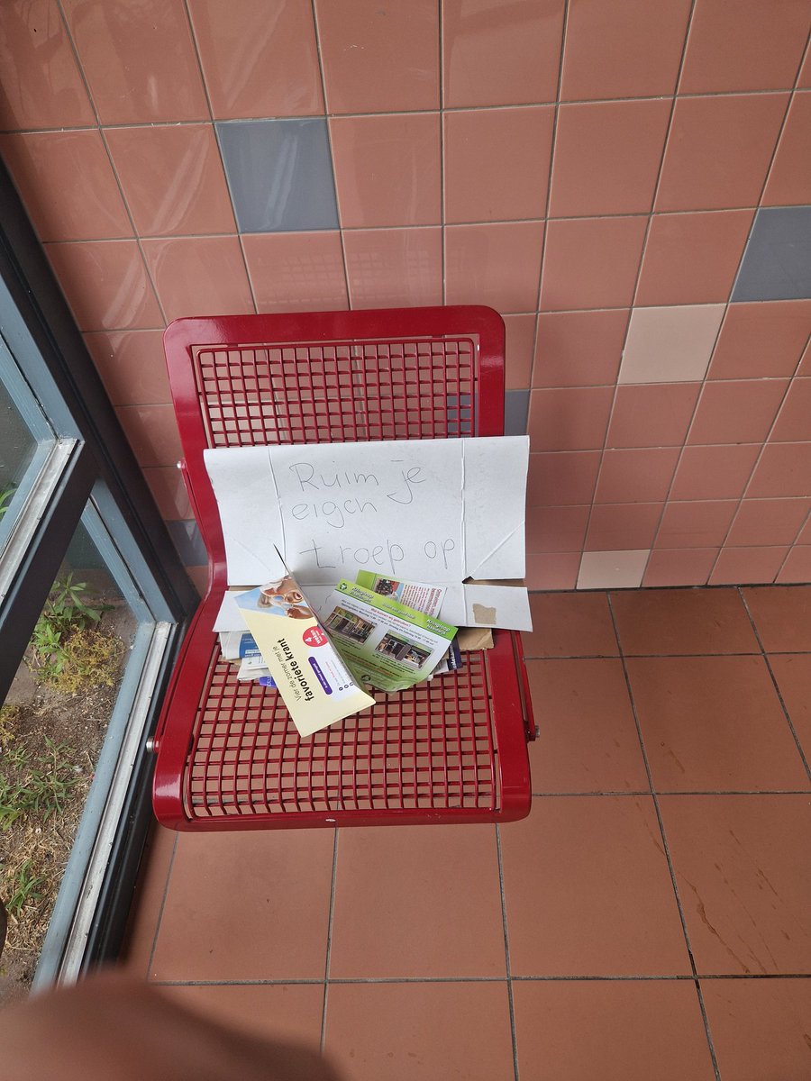 Nothing quite like adding a sign that says 'clean your mess' and people adding their mess on top of the sign. I'm so done with people honestly. 🙂