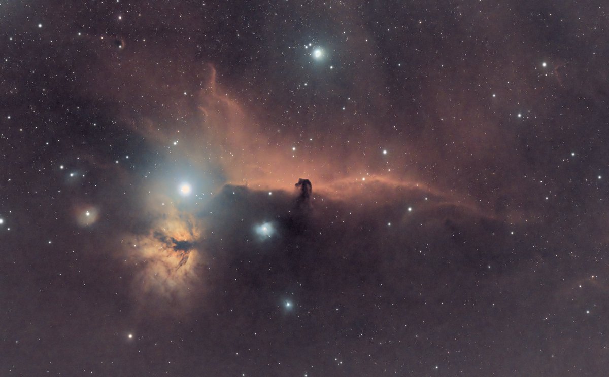 nunux1971's tweet image. La nébuleuse de la tête de cheval et de la flamme
photos du 29.01.2023 et du 03.02.2024

#PixInsight #darktable #Astrophotography #astrophoto