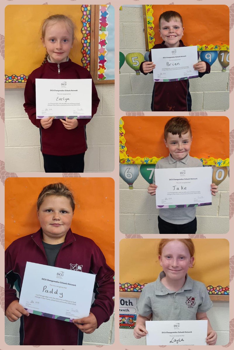 CMoyross's tweet photo. 🫶🏾🫶🏻 As a Changemaker School, we promote and embody the values of #Empathy, #Teamwork, #Creativity and #Leadership each day! Well done to some of our superstars who received their Changemaker certificates this week!🥳🥳 @DCUCMS #ChangemakerGeneration https://t.co/sEwapQKRPP