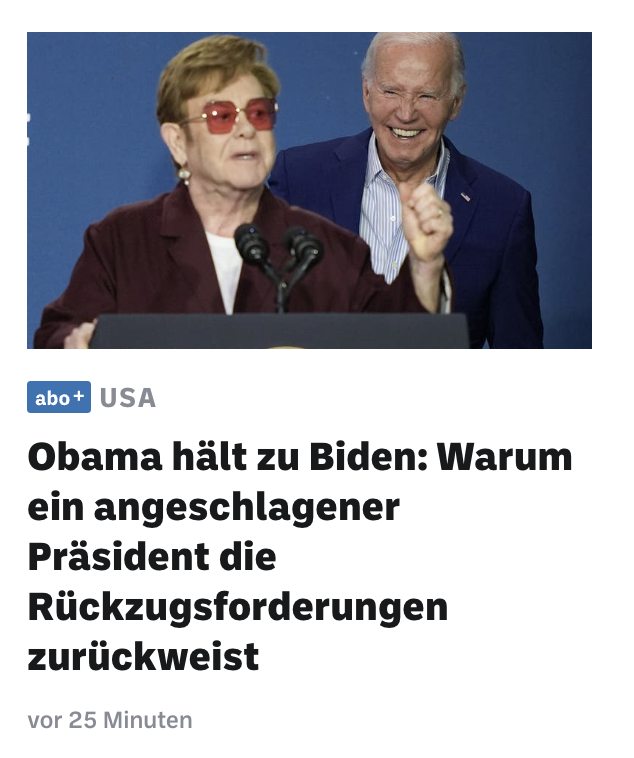 Obama hat auch etwas gealtert... <a href="/LuzernerZeitung/">Luzerner Zeitung</a>