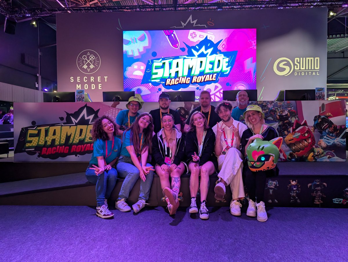wrapping #TwitchConEU!

overwhelmed and grateful to everyone who stopped by and showed some love for Stampede: Racing Royale 💜

thank you to our INCREDIBLE booth team, who have worked tirelessly all weekend!