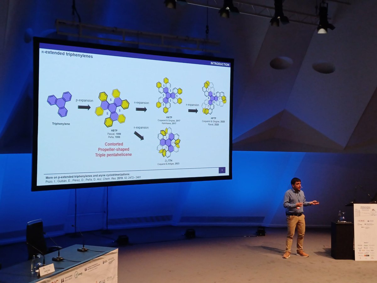 DiMoCaT_IQCC (@dimocat_iqcc) on Twitter photo Last Friday, <a href="/alarru/">⌬ Albert ⌬</a> (researcher in <a href="/DIMOCAT_iqcc/">DiMoCaT_IQCC</a> group) delivered an excellent lecture entitled "Catalytic Synthesis of Contorted Chiral Picene Trimers" at the XXIX Biennial Meeting in Organic Chemistry <a href="/biqote24/">Biqote24</a>. Great job, Albert! Last Friday, <a href="/alarru/">⌬ Albert ⌬</a> (researcher in <a href="/DIMOCAT_iqcc/">DiMoCaT_IQCC</a> group) delivered an excellent lecture entitled "Catalytic Synthesis of Contorted Chiral Picene Trimers" at the XXIX Biennial Meeting in Organic Chemistry <a href="/biqote24/">Biqote24</a>. Great job, Albert!