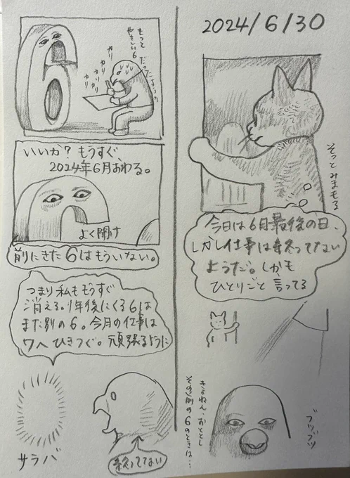 #ボリス絵日記 

2024の6

(座ったまま気絶してて、さっき覚醒したら6は消えてました) 