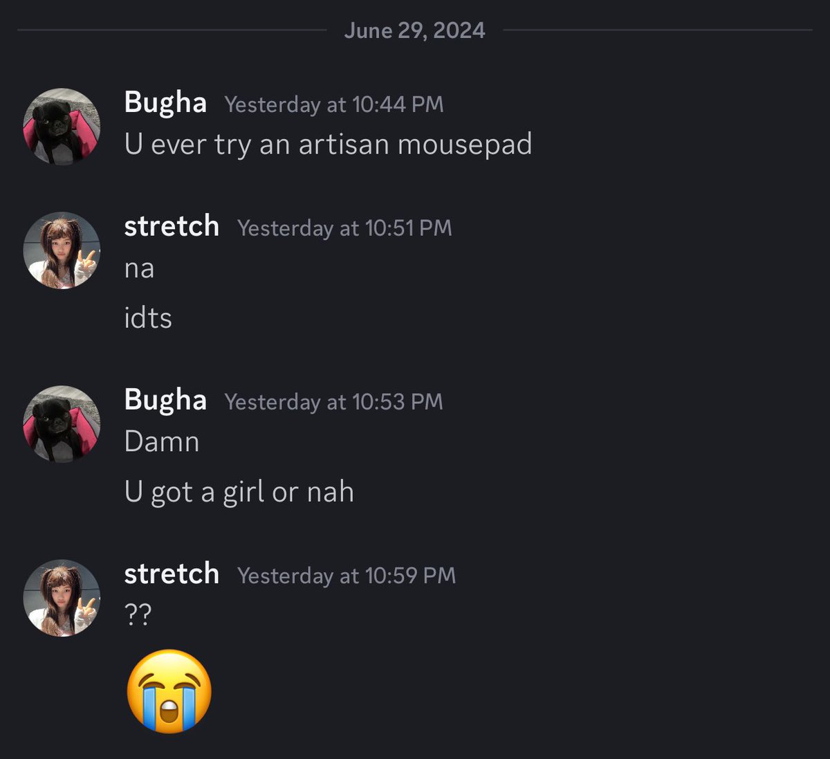 u flirting with me bro? <a href="/bugha/">bugha</a>