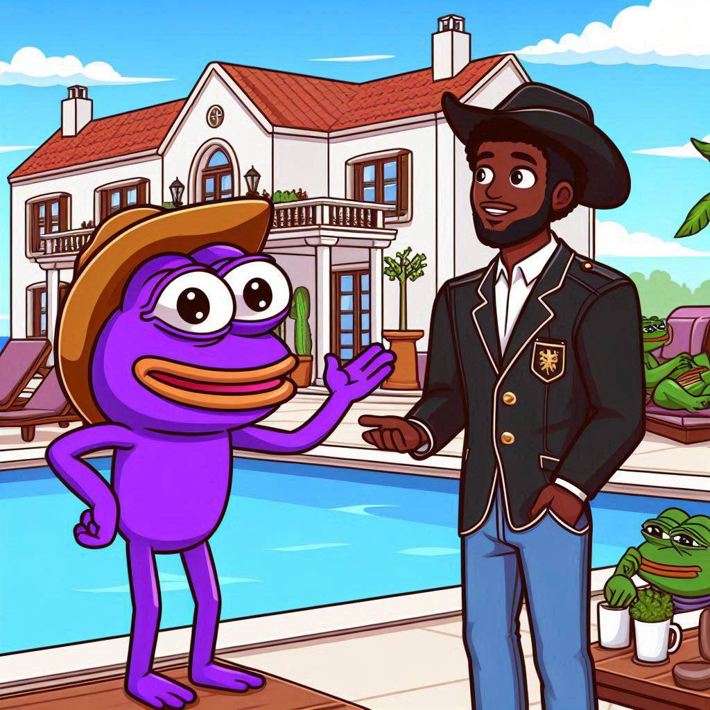 PurplePepeSol's tweet photo. @blknoiz06 ser I’m telllllin you ETH Pepe green SOL Pepe purple……. https://t.co/CLUGVVtKIR